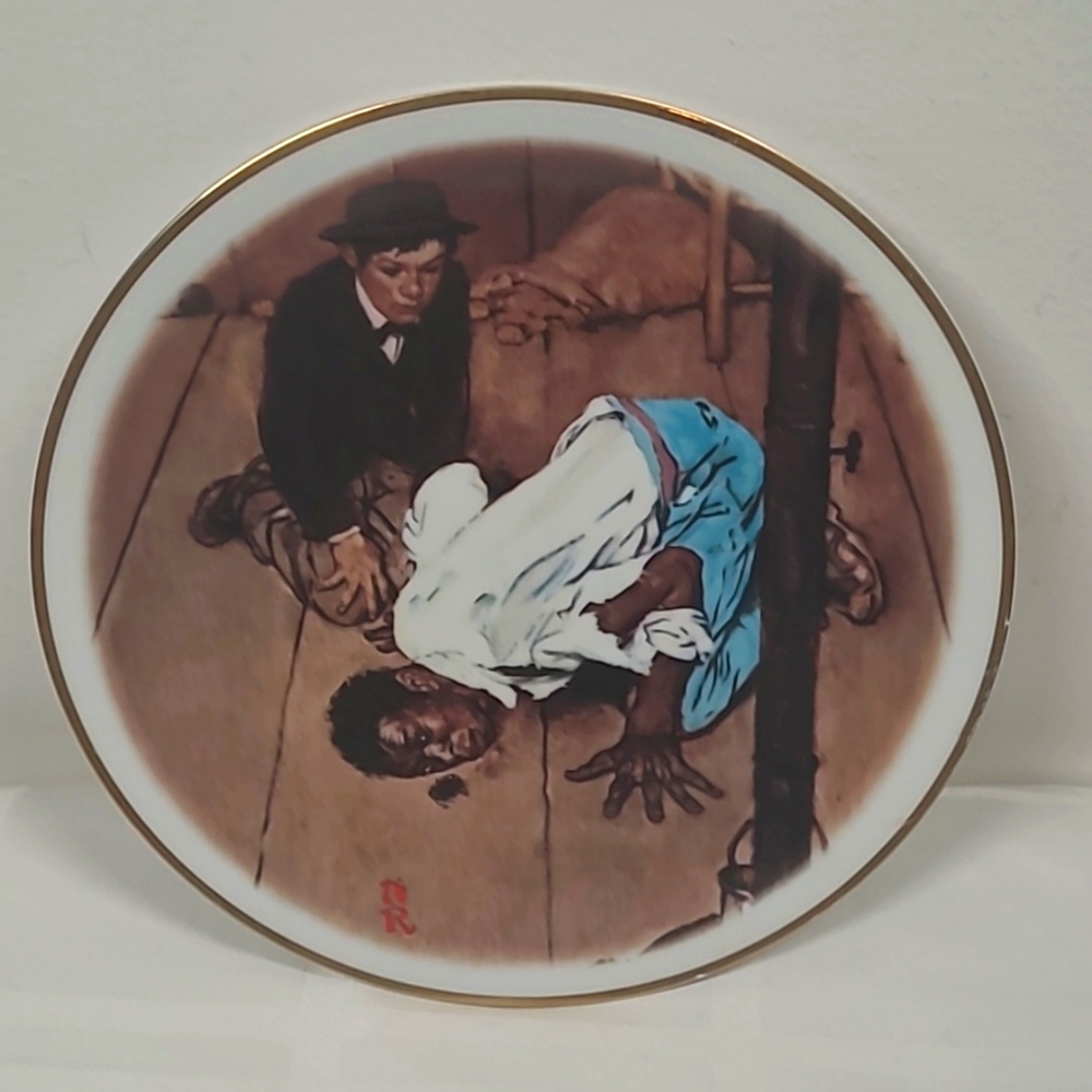 Norman Rockwell "The Adventures of Huck Fin" Plate